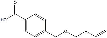 4-[(but-3-en-1-yloxy)methyl]benzoic acid Struktur