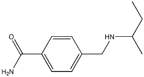 4-[(butan-2-ylamino)methyl]benzamide Struktur