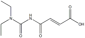 4-[(diethylcarbamoyl)amino]-4-oxobut-2-enoic acid Struktur