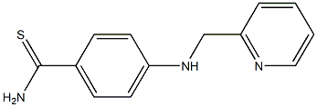 4-[(pyridin-2-ylmethyl)amino]benzene-1-carbothioamide Struktur