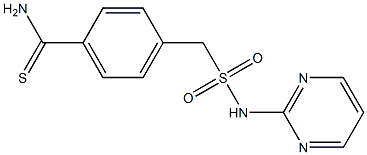 4-[(pyrimidin-2-ylsulfamoyl)methyl]benzene-1-carbothioamide Struktur