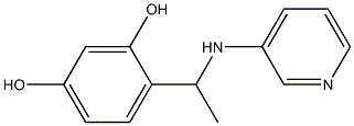 4-[1-(pyridin-3-ylamino)ethyl]benzene-1,3-diol Struktur