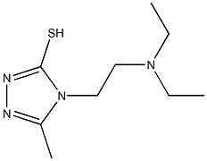 4-[2-(diethylamino)ethyl]-5-methyl-4H-1,2,4-triazole-3-thiol Struktur