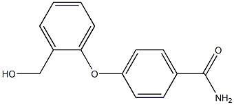 4-[2-(hydroxymethyl)phenoxy]benzamide Struktur