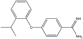 4-[2-(propan-2-yl)phenoxy]benzene-1-carboximidamide Struktur