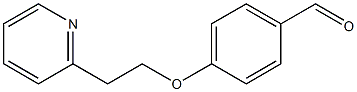 4-[2-(pyridin-2-yl)ethoxy]benzaldehyde Struktur