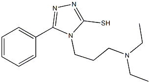 4-[3-(diethylamino)propyl]-5-phenyl-4H-1,2,4-triazole-3-thiol Struktur