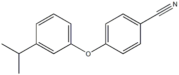 4-[3-(propan-2-yl)phenoxy]benzonitrile Struktur