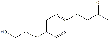 4-[4-(2-hydroxyethoxy)phenyl]butan-2-one Struktur