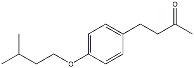 4-[4-(3-methylbutoxy)phenyl]butan-2-one Struktur