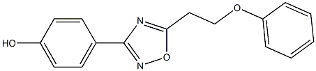 4-[5-(2-phenoxyethyl)-1,2,4-oxadiazol-3-yl]phenol Struktur