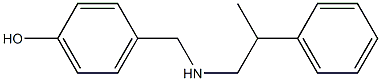 4-{[(2-phenylpropyl)amino]methyl}phenol Struktur