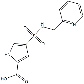 4-{[(pyridin-2-ylmethyl)amino]sulfonyl}-1H-pyrrole-2-carboxylic acid Struktur