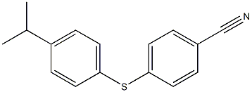 4-{[4-(propan-2-yl)phenyl]sulfanyl}benzonitrile Struktur