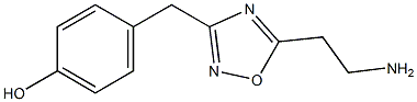 4-{[5-(2-aminoethyl)-1,2,4-oxadiazol-3-yl]methyl}phenol Struktur