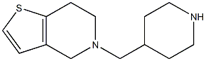 4-{4H,5H,6H,7H-thieno[3,2-c]pyridin-5-ylmethyl}piperidine Struktur