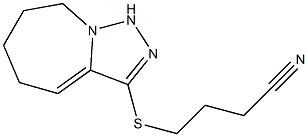 4-{5H,6H,7H,8H,9H-[1,2,4]triazolo[3,4-a]azepin-3-ylsulfanyl}butanenitrile Struktur