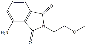 4-amino-2-(1-methoxypropan-2-yl)-2,3-dihydro-1H-isoindole-1,3-dione Struktur