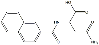 4-amino-2-(2-naphthoylamino)-4-oxobutanoic acid Struktur