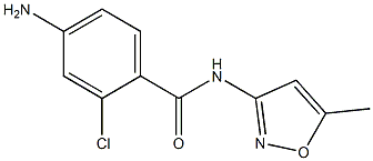 4-amino-2-chloro-N-(5-methylisoxazol-3-yl)benzamide Struktur