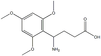 4-amino-4-(2,4,6-trimethoxyphenyl)butanoic acid Struktur