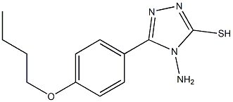 4-amino-5-(4-butoxyphenyl)-4H-1,2,4-triazole-3-thiol Struktur