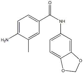 4-amino-N-(2H-1,3-benzodioxol-5-yl)-3-methylbenzamide Struktur