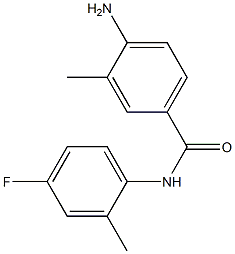 4-amino-N-(4-fluoro-2-methylphenyl)-3-methylbenzamide Struktur