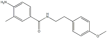 4-amino-N-[2-(4-methoxyphenyl)ethyl]-3-methylbenzamide Struktur