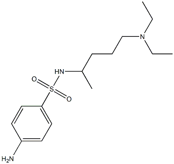 4-amino-N-[5-(diethylamino)pentan-2-yl]benzene-1-sulfonamide Struktur