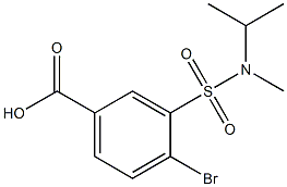 4-bromo-3-[methyl(propan-2-yl)sulfamoyl]benzoic acid Struktur