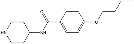 4-butoxy-N-piperidin-4-ylbenzamide Struktur