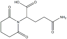 4-carbamoyl-2-(2,6-dioxopiperidin-1-yl)butanoic acid Struktur