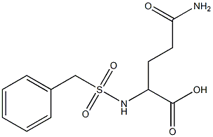 4-carbamoyl-2-(phenylmethane)sulfonamidobutanoic acid Struktur