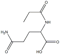 4-carbamoyl-2-propanamidobutanoic acid Struktur