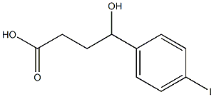 4-hydroxy-4-(4-iodophenyl)butanoic acid Struktur