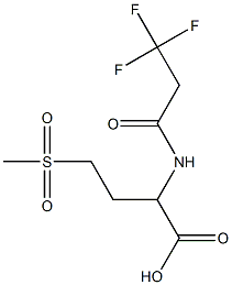 4-methanesulfonyl-2-(3,3,3-trifluoropropanamido)butanoic acid Struktur