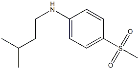 4-methanesulfonyl-N-(3-methylbutyl)aniline Struktur