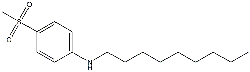 4-methanesulfonyl-N-nonylaniline Struktur