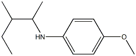 4-methoxy-N-(3-methylpentan-2-yl)aniline Struktur