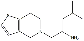 4-methyl-1-{4H,5H,6H,7H-thieno[3,2-c]pyridin-5-yl}pentan-2-amine Struktur