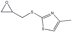 4-methyl-2-[(oxiran-2-ylmethyl)sulfanyl]-1,3-thiazole Struktur