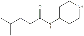 4-methyl-N-(piperidin-4-yl)pentanamide Struktur