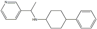 4-phenyl-N-[1-(pyridin-3-yl)ethyl]cyclohexan-1-amine Struktur