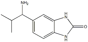 5-(1-amino-2-methylpropyl)-2,3-dihydro-1H-1,3-benzodiazol-2-one Struktur