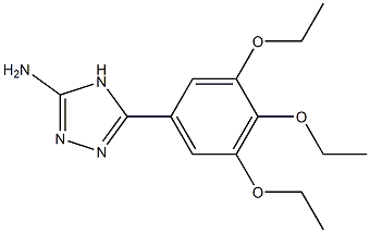 5-(3,4,5-triethoxyphenyl)-4H-1,2,4-triazol-3-amine Struktur