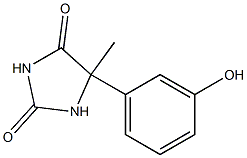 5-(3-hydroxyphenyl)-5-methylimidazolidine-2,4-dione Struktur