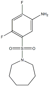 5-(azepane-1-sulfonyl)-2,4-difluoroaniline Struktur