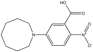 5-(azocan-1-yl)-2-nitrobenzoic acid Struktur