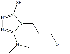 5-(dimethylamino)-4-(3-methoxypropyl)-4H-1,2,4-triazole-3-thiol Struktur